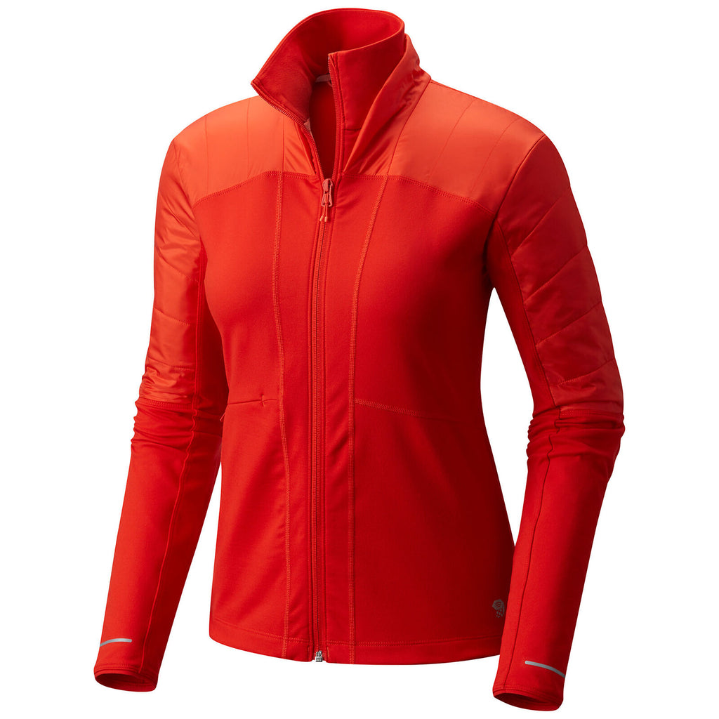 MOUNTAIN HARDWEAR WOMEN'S 32 DEGREE INSULATED JACKET sz XS-M FIERY RED 167743163