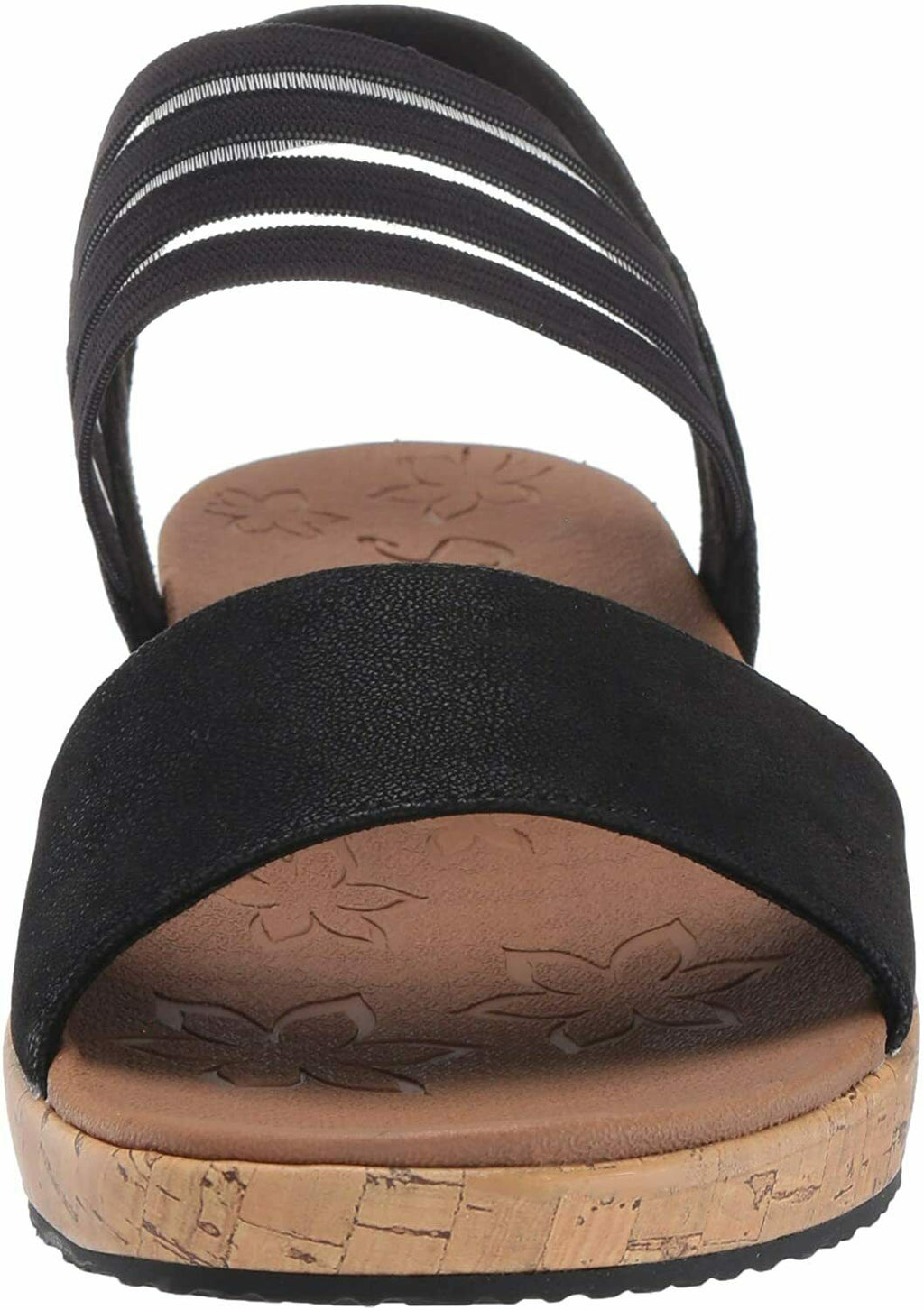 SKECHERS WOMEN'S BRIE LO'PROFILE COMFORT LUXE FOAM SPORT SANDALS 10 BLACK 32825