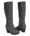 MUK LUKS WOMENS LACY TALL ZIP UP BLOCK HEEL WINTER BOOTS sz 7, 10 GREY 16989 021