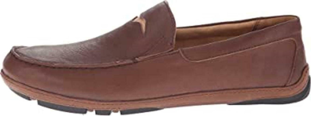 OLUKAI MEN'S IWA SLIP ON CASUAL SHOES MOCCASIN sz 14 RUM / TOFFEE 10248 SK33