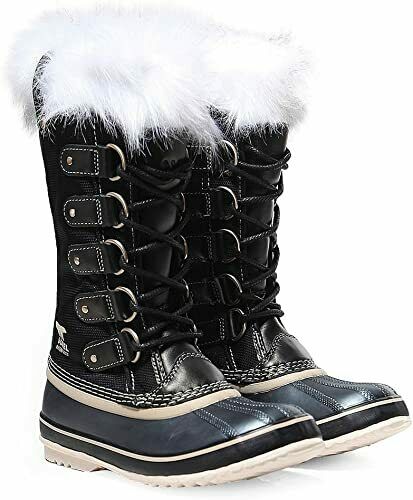 SOREL WOMEN JOAN OF ARCTIC X CELEBRATION WATERPROOF BOOT sz 8.5 BLACK / NATURAL