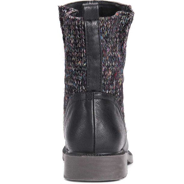 MUK LUKS WOMEN'S KARLIE ANKLE FASHION BOOTS WATER RESISTANT sz 6, 7, BLACK 16428