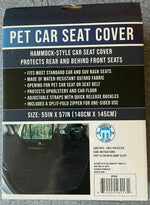 Brooklyn Pet Gear Car Seat Hammock Cover 55x57" Water Stain Resistant Easy Clean