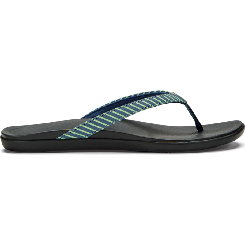 NEW OLUKAI HOOPIO WOMENS FLIP FLOP SANDAL BONE DUSK CLOUD STRIPE FREE SHIP