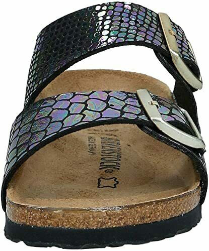 BIRKENSTOCK WOMEN'S ARIZONA SANDAL sz EU 43 US 12-12.5 SHINY SNAKE BLACK MULTI