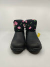 MUCK WOMENS MUCKSTER II MID RUBBER BOOTS BLACK ROSES SZ 7-10 WATERPROOF INSLTD