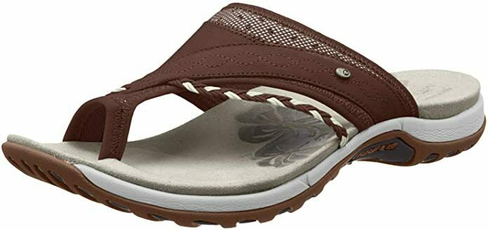 MERRELL WOMEN'S HOLLYLEAF LEATHER FLAT TOE THONG SANDAL sz 11 BRACKEN J89126