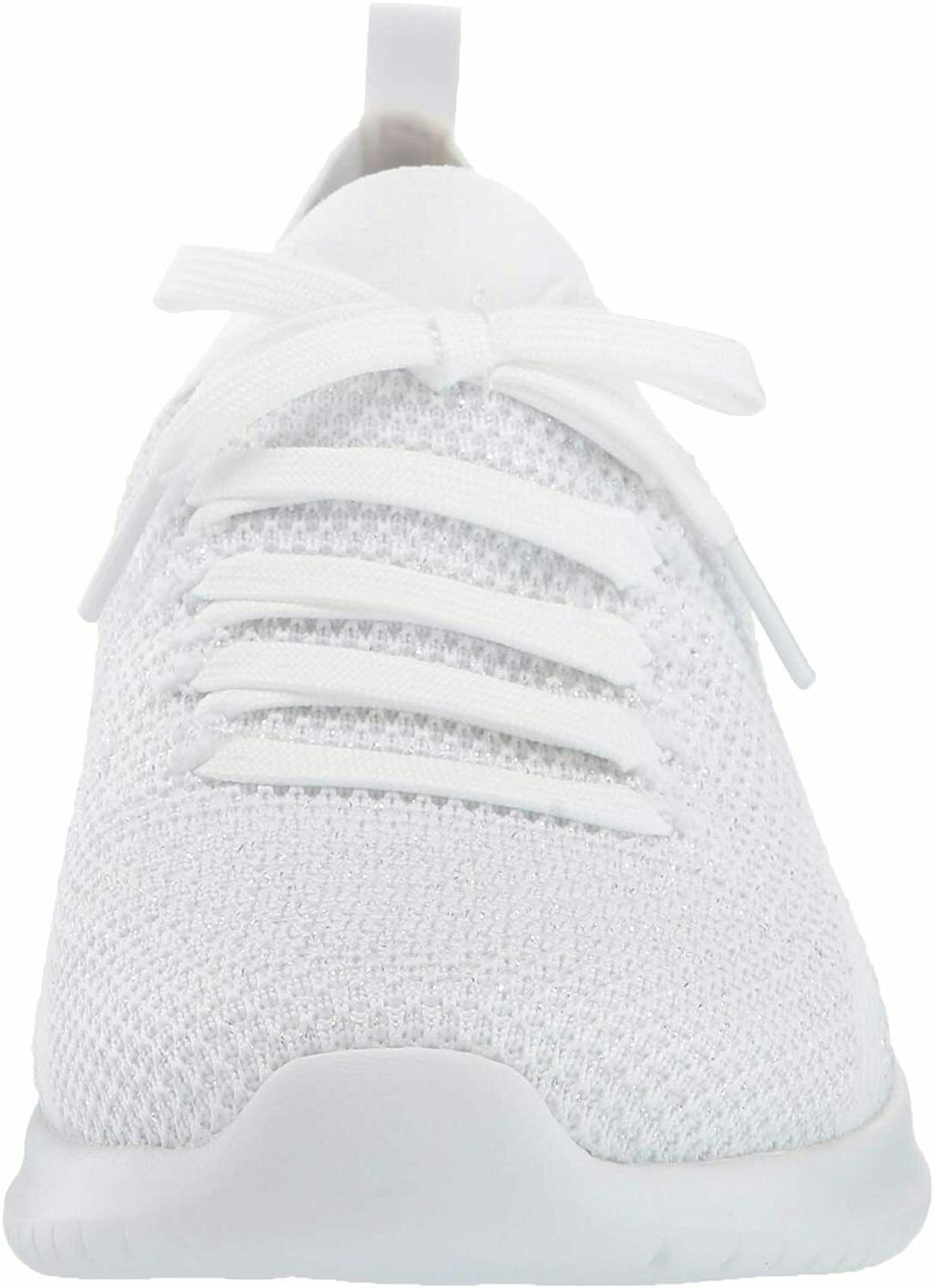 SKECHERS WOMEN'S ULTRA FLEX SALUTATIONS SNEAKERS sz 7.5 W WHITE SILVER 12843W