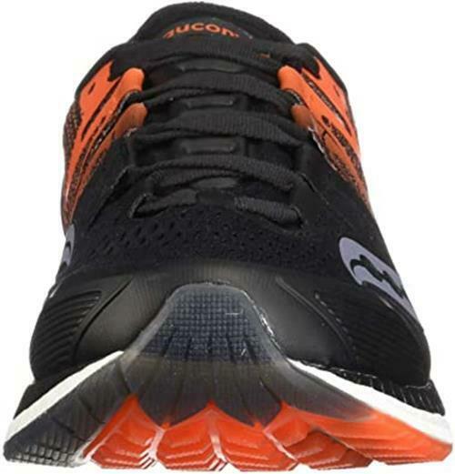 SAUCONY MEN'S LIBERTY ISO 2 ROAD RUNNING SNEAKER sz 13 M BLACK / ORANGE S20410-4