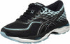 ASICS WOMEN'S GEL-CUMULUS 19 RUNNING SHOES sz 8.5 BLACK BLUE WHITE T7B8N-9014