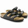 NEW BIRKENSTOCK WOMEN FLORIDA SANDAL BLACK BIRKO FLOR SOFT FOOTBED REGULAR 53011