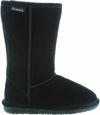 BEARPAW EMMA TALL YOUTH SHEEPSKIN GIRLS BOOTS SUEDE sz 5 M BLACK II 618Y