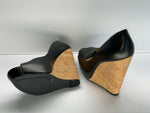 NEW JESSICA SIMPSON WOMEN'S BETHANI WEDGE PUMP BLACK sz 8 FREE SHIP BETHANI-005