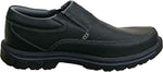 SKECHERS MEN'S SEGMENT THE SEARCH LEATHER CASUAL LOAFERS 9 EW BLACK 64261EWW