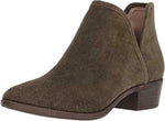 LUCKY BRAND WOMEN'S BALEY ANKLE SPLIT SUEDE BOOT sz 6 W DARK OLIVE 0310LK5911