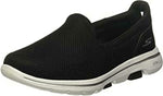 SKECHERS WOMEN'S PERFORMANCE GO WALK 5 SNEAKERS sz 10 W BLACK / WHITE 15901W