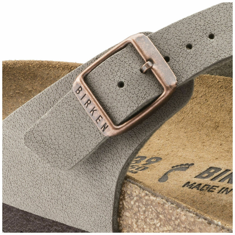 NEW BIRKENSTOCK MENS GIZEH REGULAR WIDTH SANDAL STONE BIRKO FLOR 43391 FREE SHIP