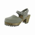 MIA WOMEN'S ABBA STRAP CLOG ISPIRED PLATFORM SANDALS LEATHER sz 7 M TAUPE SW400T