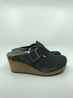 BIRKENSTOCK WOMENS FANNY SUEDE CLOG ANTHRACITE SIZE 36EU(5-5.5US) FREE SHIPPING