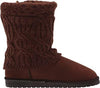 MUK LUKS WOMEN'S CHERYL SWEATER KNIT FASHION BOOTS sz 6 COGNAC 1000093-240