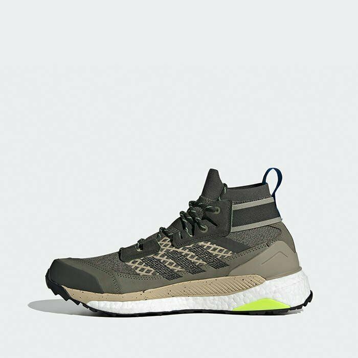 ADIDAS MENS TERREX FREE HIKER BLUE EF0368 GREEN GREY SNEAKER PRIMEKNIT SHOES