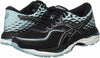 ASICS WOMEN'S GEL-CUMULUS 19 RUNNING SHOES sz 8.5 BLACK BLUE WHITE T7B8N-9014