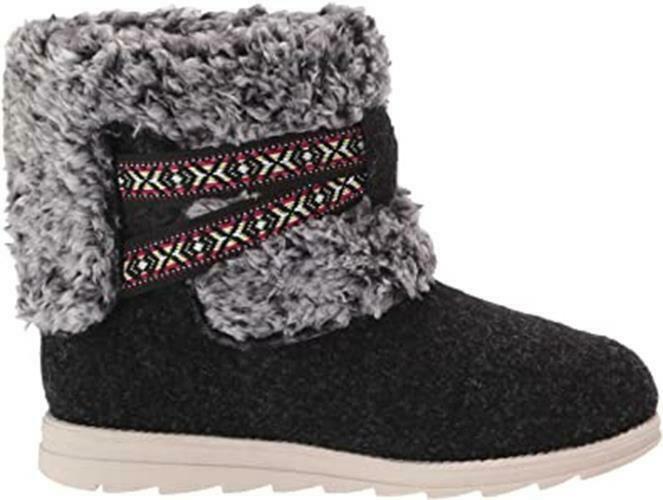 MUK LUKS WOMEN'S TAMARA PULL ON FASHION BOOTS sz 7 DARK GREY HEATHER 1000056 021