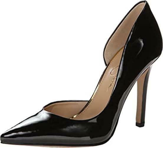 JESSICA SIMPSON WOMEN'S CLAUDETTE D'ORSAY PUMPS SHOES PATENT LEATHER 10 M BLACK