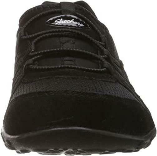 SKECHERS WOMEN'S BREATHE EASY ALLURE RELAXATION SPORT SNEAKER sz 9.5 BLACK 22463