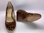 NEW JESSICA SIMPSON WOMEN'S CASH WEGDE PUMP LEOPARD sz 9.5 FREE SHIP Cash