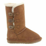 BEARPAW KIDS LAUREN GIRLS SHEEPSKIN PULL ON WINTER BOOT sz 5 YOUTH HICKORY 1656Y