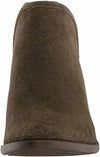 LUCKY BRAND WOMEN'S BALEY ANKLE SPLIT SUEDE BOOT sz 6 W DARK OLIVE 0310LK5911