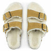 BIRKENSTOCK WOMEN'S ARIZONA SHEARLING SANDAL sz EU 42 US 11-11.5 N OCHRE 1017407