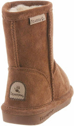 BEARPAW UNISEX YOUTH EMMA TODDLER ZIPPER MID CALF BOOT 10 KIDS HICKORY 608TZ