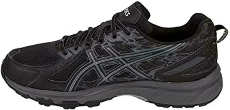 ASICS MEN'S GEL VENTURE 6 RUNNING SHOES sz 9.5 BLACK / PHANTOM / GREY T7G1N 9016