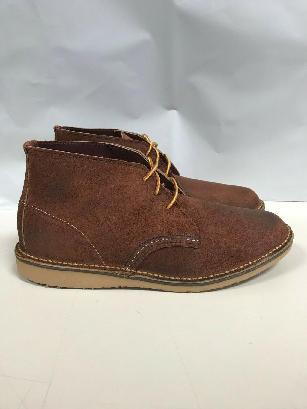 RED WING MENS WEEKENDER CHUKKA RED MAPLE MULESKINNER 03326 SIZE 8 FREE SHIPPING