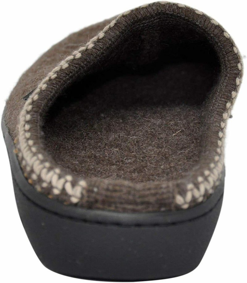 HAFLINGER AT UNISEX ADULTS WOOL LINING SLIPPERS ALL NATURAL EU 42 SMOKEY BROWN