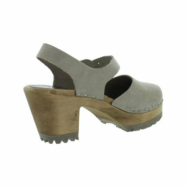 MIA WOMEN'S ABBA STRAP CLOG ISPIRED PLATFORM SANDALS LEATHER sz 7 M TAUPE SW400T