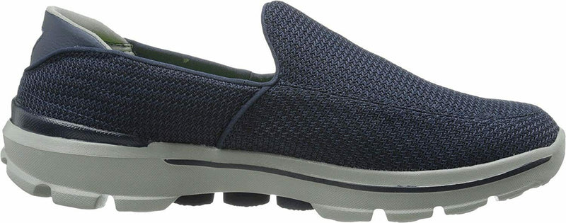 SKECHERS MENS GO WALK 3 WALKING SLIP-ON CASUAL SNEAKERS  sz 11 NAVY GRAY 53980