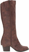 FERGALICIOUS WOMEN'S LUNDRY WESTERN KNEE HIGH BOOT sz 8.5 M COGNAC E4524F1200