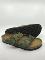 BIRKENSTOCK MEN ARIZONA OILED LEATHER SANDAL JADE SIZE 45EU(12-12.5US) FREE SHIP