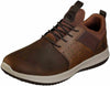 SKECHERS MENS DELSON AXTON OILED LEATHER SHOES CASUAL LACE UP sz 8.5 BROWN 65870