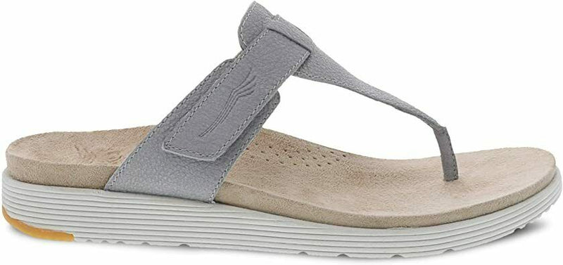 DANSKO WOMEN'S CECE METALLIC FLAT SANDALS US 6-6.5 (EU 37) PEARL 4610-616100