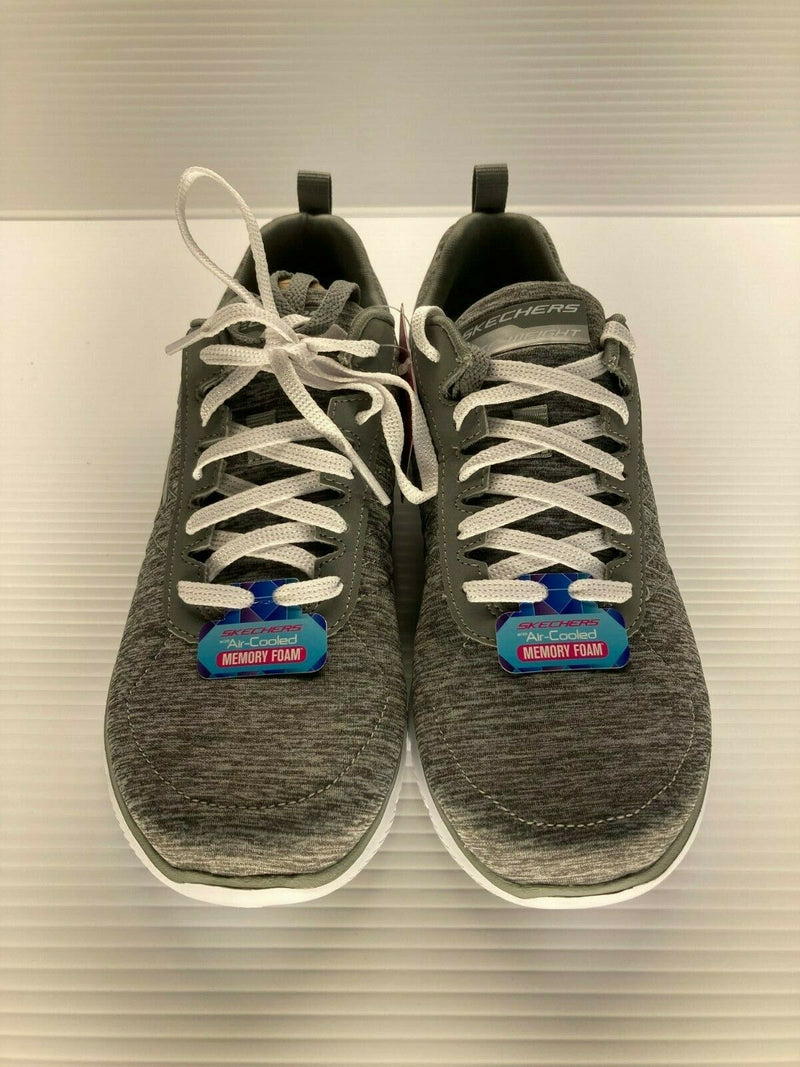 NEW SKECHERS WOMEN'S FLEX APPEAL 2.0 SNEAKERS GRAY sz 7.5 FREE SHIP 12753