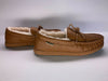 NEW BEARPAW MEN'S MOC II WIDE SHEEPSKIN SHOES HICKORY sz 14 W FREE SHIP SLIPPER