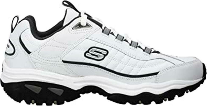 SKECHERS MEN'S SPORT ENERGY AFTER BURN SNEAKERS sz 13 WHITE / CHARCOAL 50081