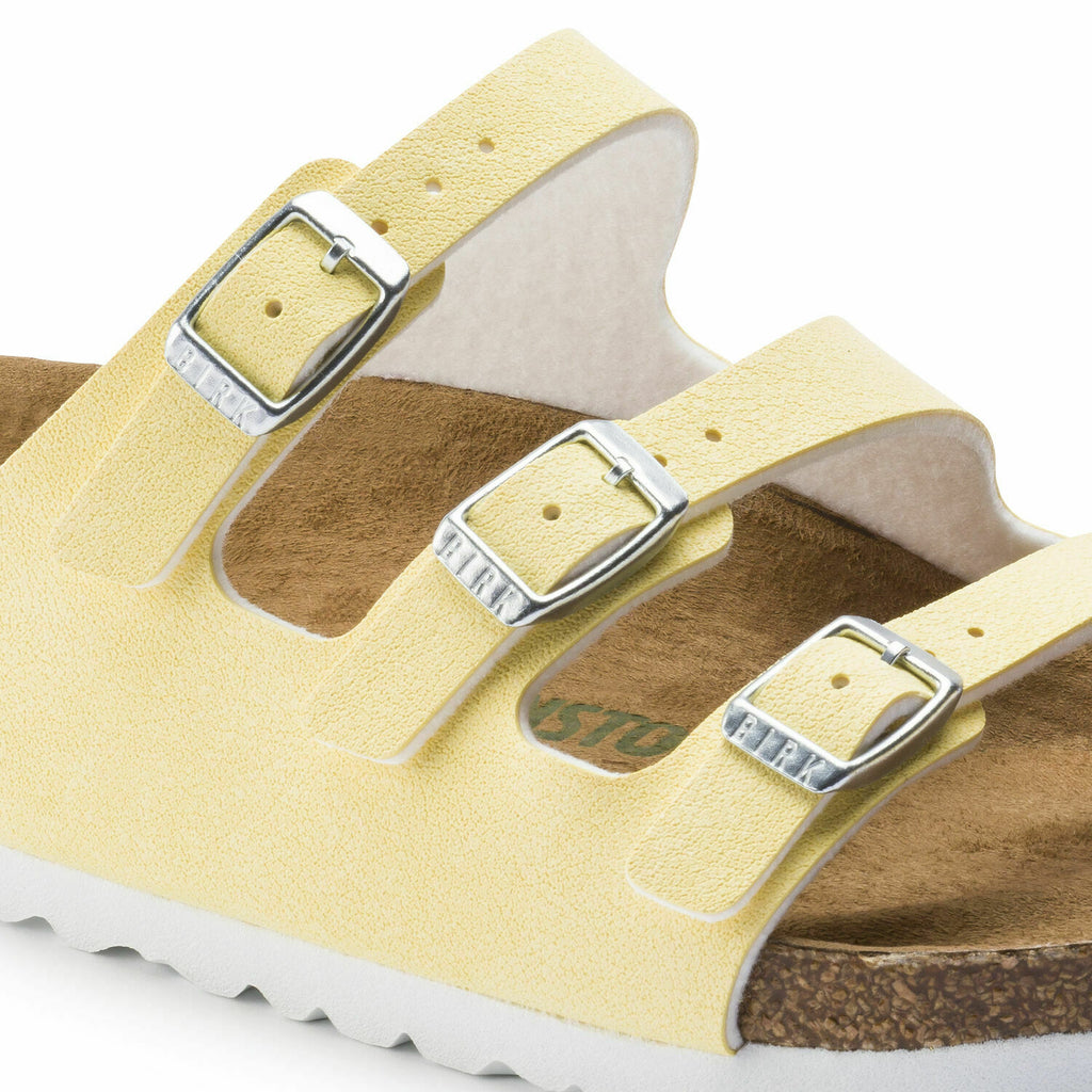 BIRKENSTOCK WOMENS FLORIDA FRESH SANDAL BRUSHED VANILLA VEGAN 41 REGULAR 1012822