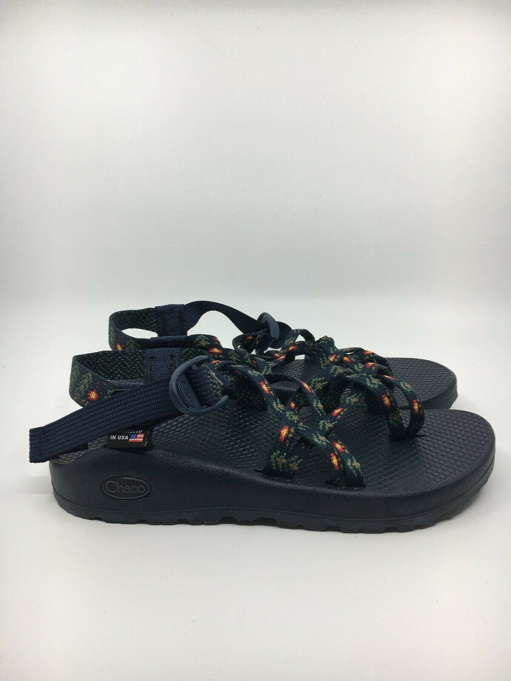 CHACO WOMENS ZX2 CLASSIC SANDAL SMOKEY FOREST NAVY SIZE 7 FREE