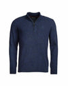 NEW BARBOUR TISBURY MENS 1/2 ZIP SWEATER NAVY LAMBSWOOL FLEECE FREE SHIP