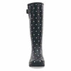 NEW CHOOKA WOMENS DOT BLANC TALL WP RAIN BOOT BLACK SIZES 5-11 FREE SHIPPING